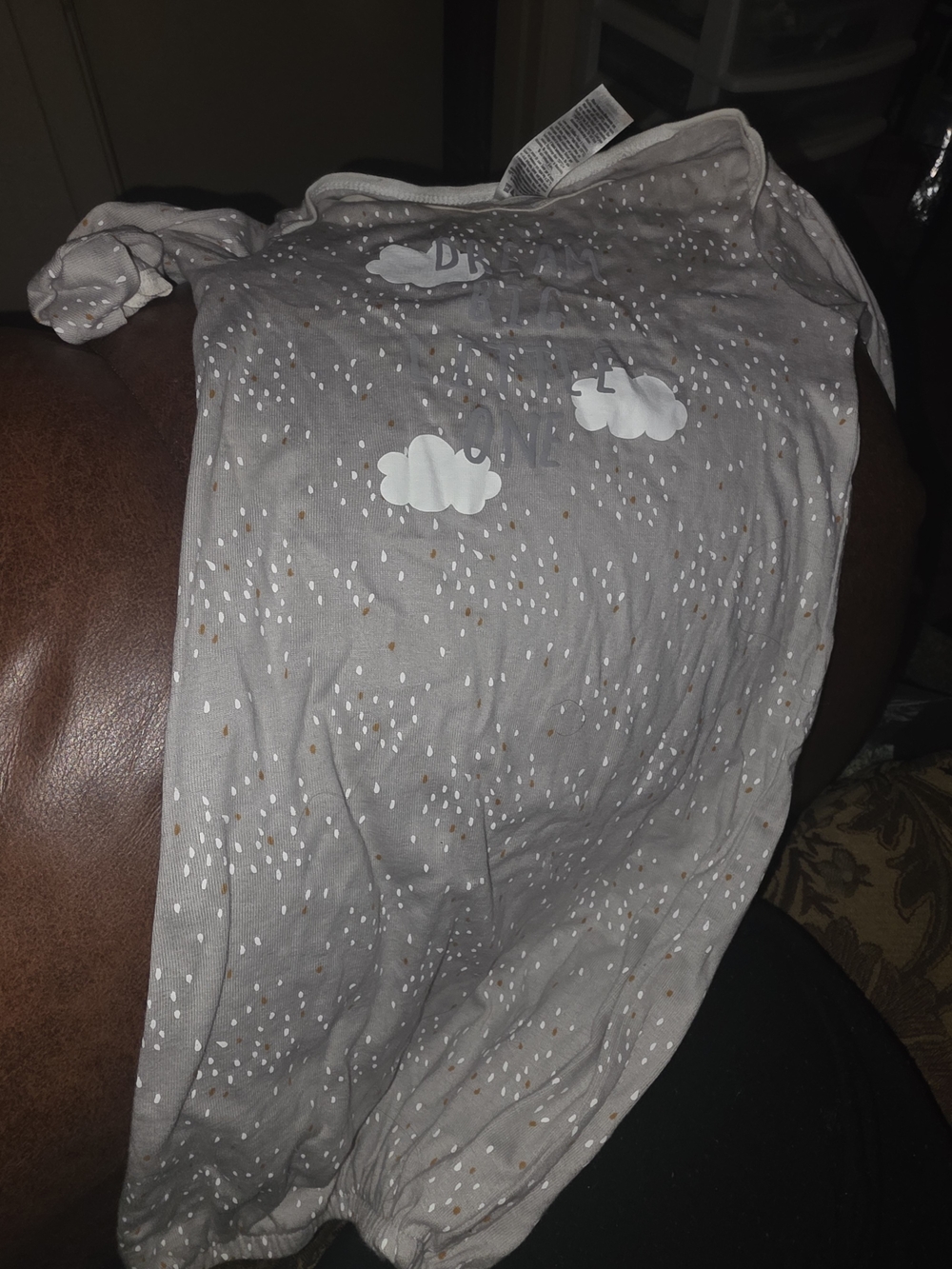 Gerber Grey Cloud-Print Sleep Sack
